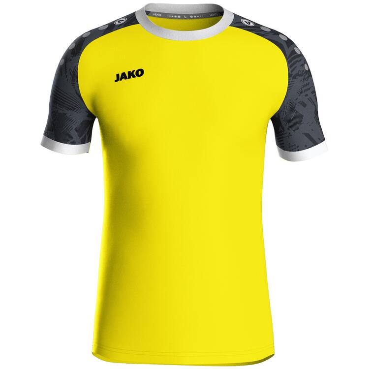 Jako Trikot Iconic KA 4224 soft yellow/schwarz - Gr. S