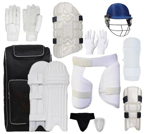 Kalindri Sports Cricket-Set, Cricket-Sicherheits-Zubehör, Combo ohne Schläger, verschiedene Farben, Design kann variieren, Combo006