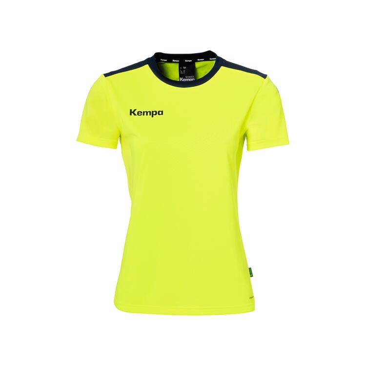Kempa Emotion 27 Shirt Damen 200512492 fluo gelb/marine - Gr. XXL