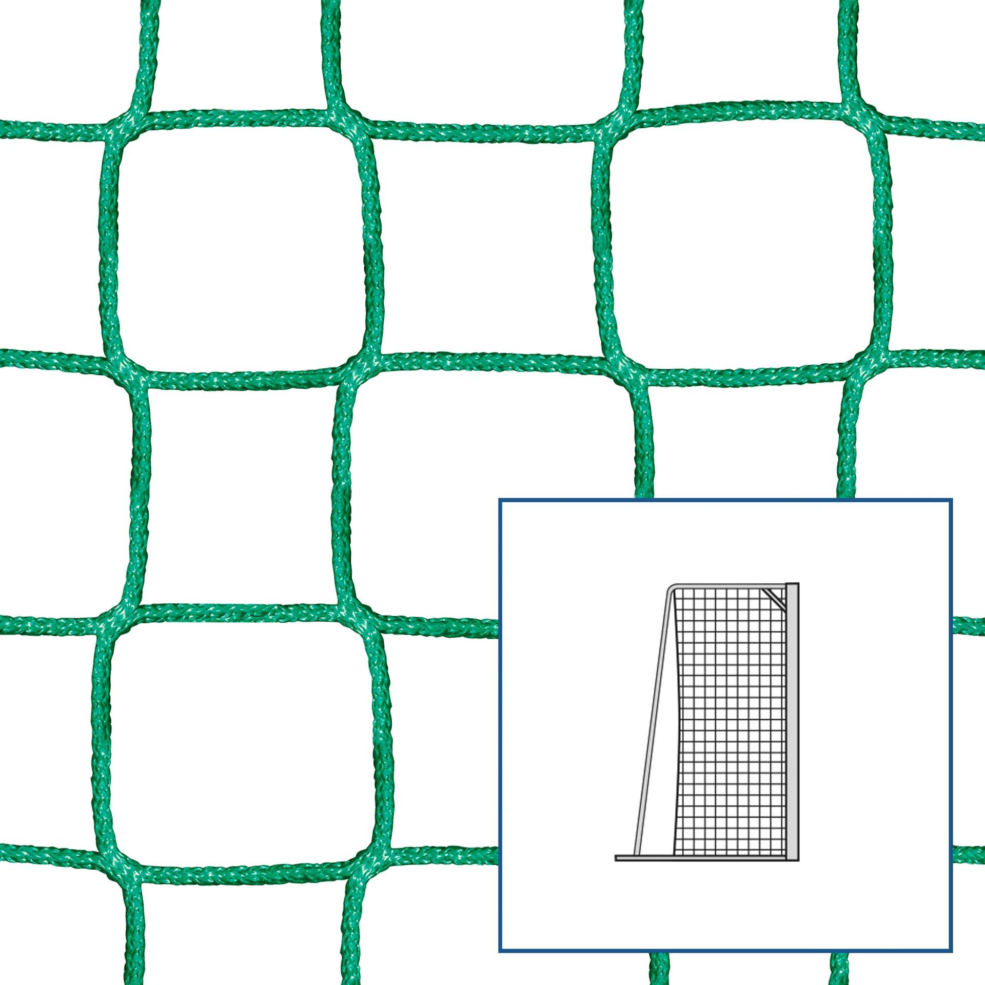 Fußballtornetz für Kleinfeld-Fußballtore "80/150 cm", Grün