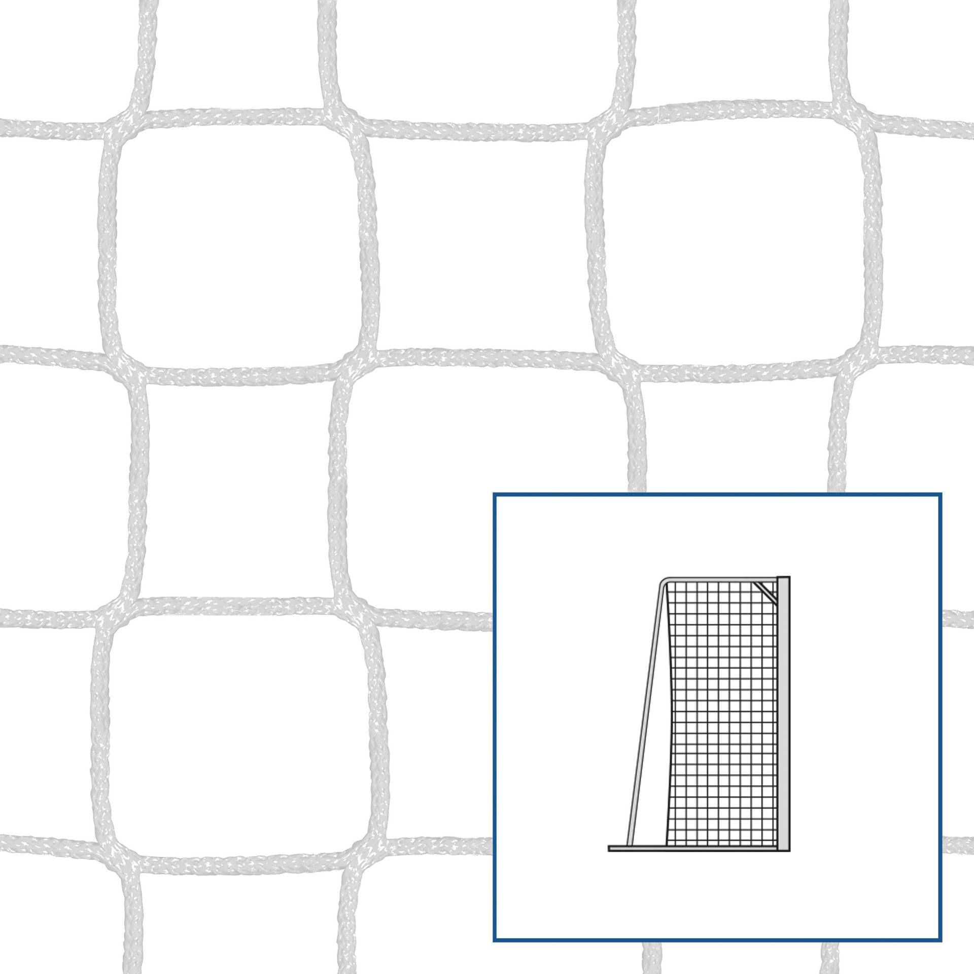Fußballtornetz für Kleinfeld-Fußballtore "80/150 cm", Weiß