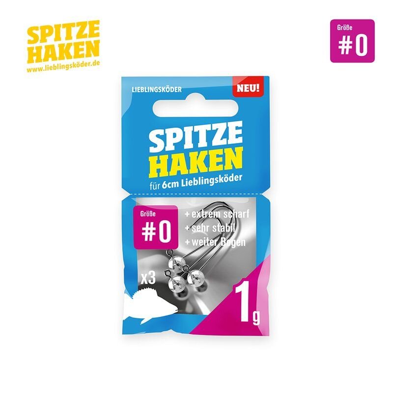 LIEBLINGSKÖDER Spitze Haken Gr.0 1g 3Stk. LIEBLINGSKÖDER Spitze Haken Gr.0 1g 3Stk.