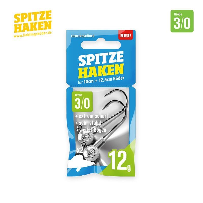 LIEBLINGSKÖDER Spitze Haken Gr.3/0 12g 2Stk. LIEBLINGSKÖDER Spitze Haken Gr.3/0 12g 2Stk.
