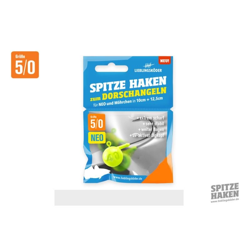 LIEBLINGSKÖDER Spitze Haken Gr.5/0 60g NEO LIEBLINGSKÖDER Spitze Haken Gr.5/0 60g NEO