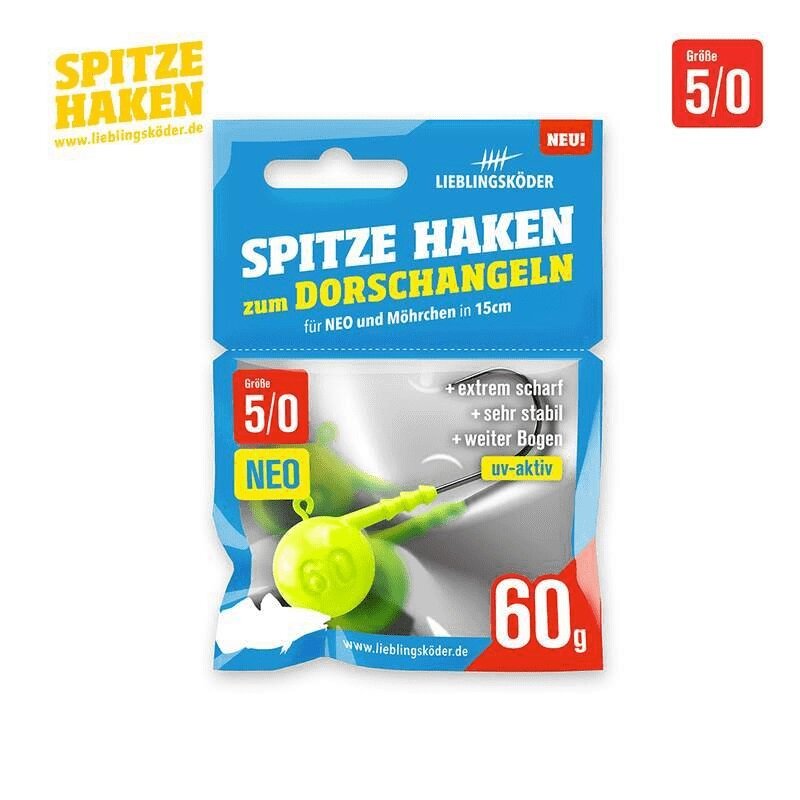 LIEBLINGSKÖDER Spitze Haken Neo Gr.5/0 60g LIEBLINGSKÖDER Spitze Haken Neo Gr.5/0 60g
