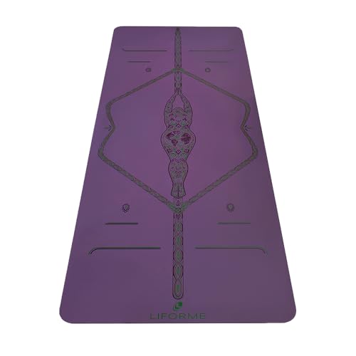 Liforme Bedruckte Yogamatten-Kollektion - Kostenlose Yogatasche, patentiertes Ausrichtungssystem, rutschfest, biologisch abbaubar, schweißresistent, lang, breit und dick für Komfort Liforme Bedruckte Yogamatten-Kollektion - Kostenlose Yogatasche, patentiertes Ausrichtungssystem, rutschfest, biologisch abbaubar, schweißresistent, lang, breit und dick für Komfort von LIFORME