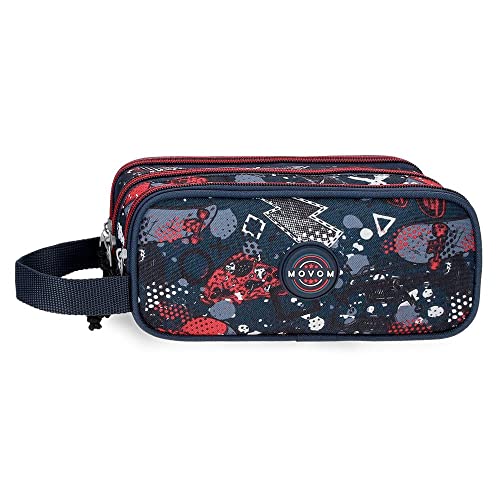 Movom Freizeit Mehrfarbiges dreifaches Federmäppchen 22x10x9 cm aus Polyester Movom Freizeit Mehrfarbiges dreifaches Federmäppchen 22x10x9 cm aus Polyester von MOVOM