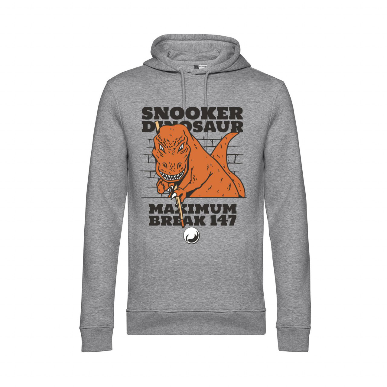 Nachhaltiger Hoodie Herren Snooker Dinosaurier Nachhaltiger Hoodie Herren Snooker Dinosaurier