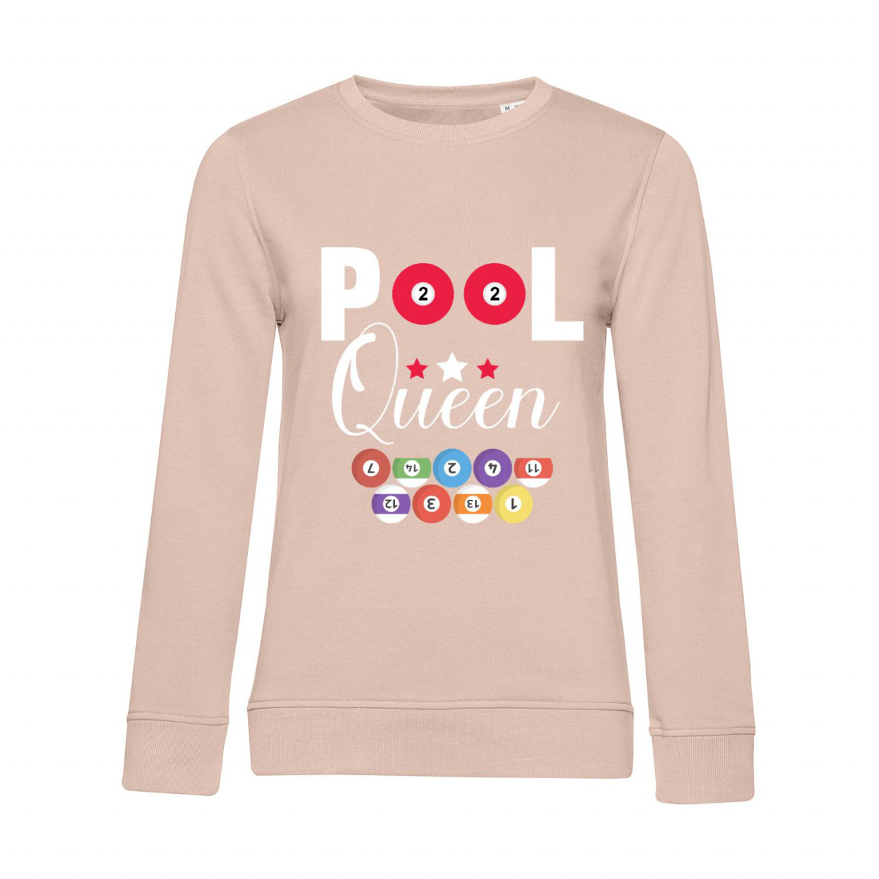 Nachhaltiges Sweatshirt Damen Billard Pool Queen Nachhaltiges Sweatshirt Damen Billard Pool Queen