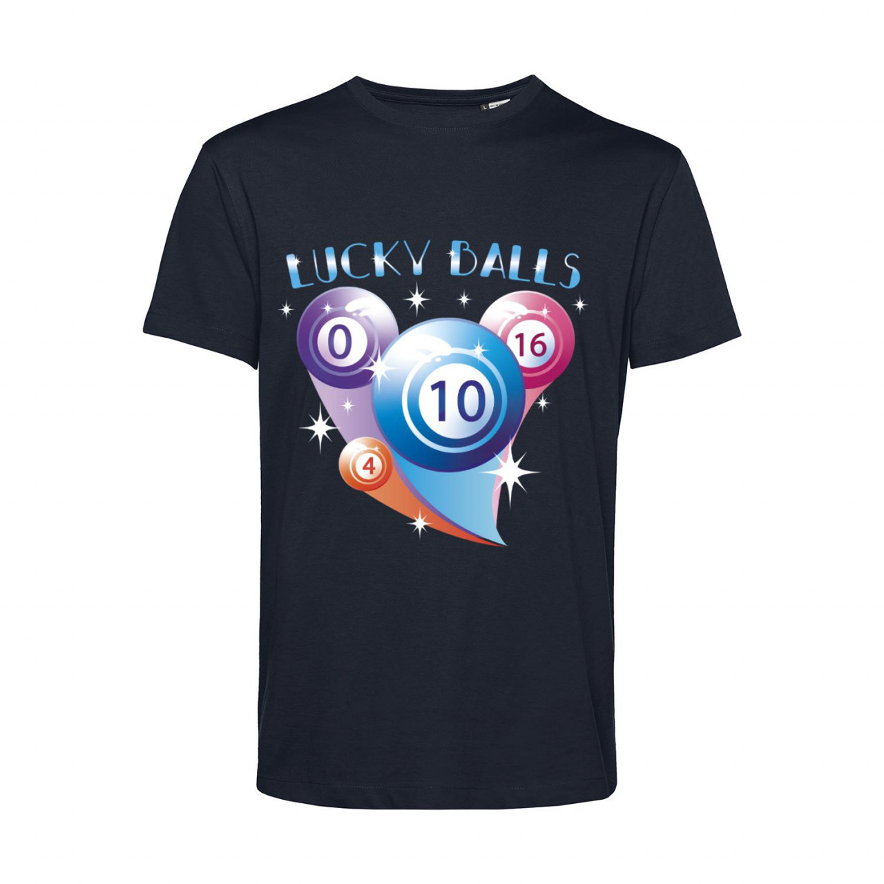 Nachhaltiges T-Shirt Herren Billard Lucky Balls Nachhaltiges T-Shirt Herren Billard Lucky Balls