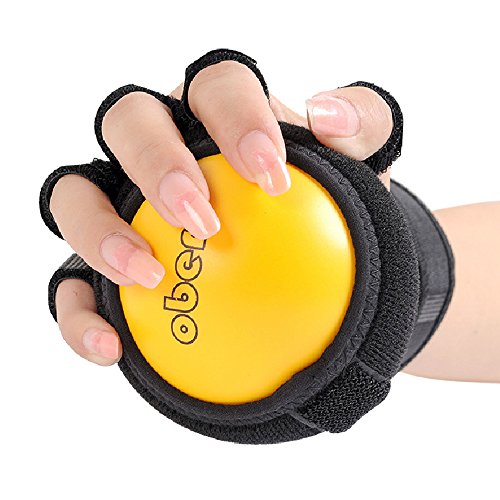 OBER Anti-Spastik Kugel Handtrainer Gelb Thermoplastische Elastomere Rehabilitation Übung OBER Anti-Spastik Kugel Handtrainer Gelb Thermoplastische Elastomere Rehabilitation Übung