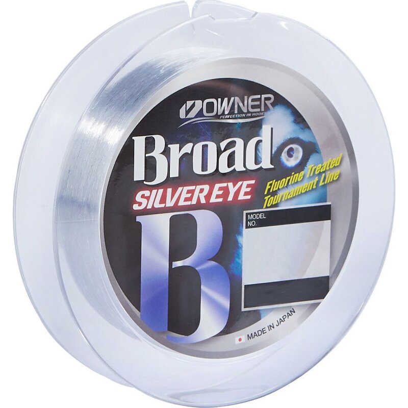 OWNER Broad Silver Eye 0,14mm 2,2kg 150m Hellgrau OWNER Broad Silver Eye 0,14mm 2,2kg 150m Hellgrau