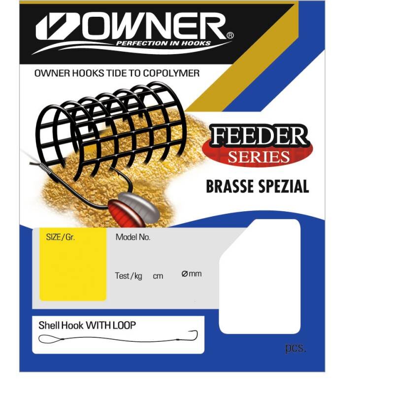 OWNER Feeder Brasse Spezial FRL-319 80cm Gr.8 0,22mm Brüniert 9Stk. OWNER Feeder Brasse Spezial FRL-319 80cm Gr.8 0,22mm Brüniert 9Stk.