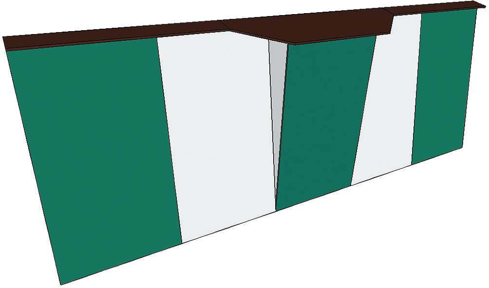 Boulderwand-Bausatz "Outdoor Sport", Höhe 2,48 m, 620 cm, Mit Überhang Boulderwand-Bausatz "Outdoor Sport", Höhe 2,48 m, 620 cm, Mit Überhang