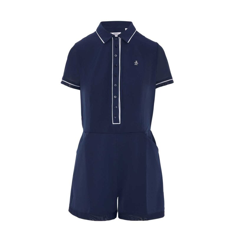 Original Penguin Golf Veronica Romper W Polo Damen | black iris S