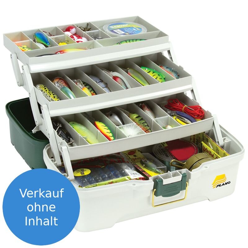 PLANO 620306 3-Tray Tackle Box 38,1x22,4x20,6cm Green...