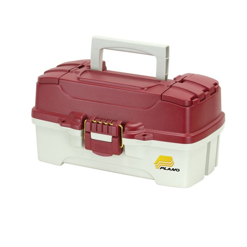 PLANO One-Tray Tackle Box 33,3x20,6x17cm Red Metallic/Off-White