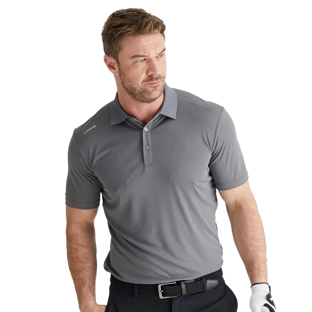 'Ping Golf Herren Polo Lindum grau' von Ping