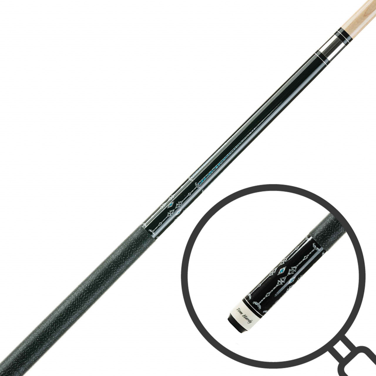 Poolqueue TOM HARDY TH-2 blau-schwarz Poolqueue TOM HARDY TH-2 blau-schwarz