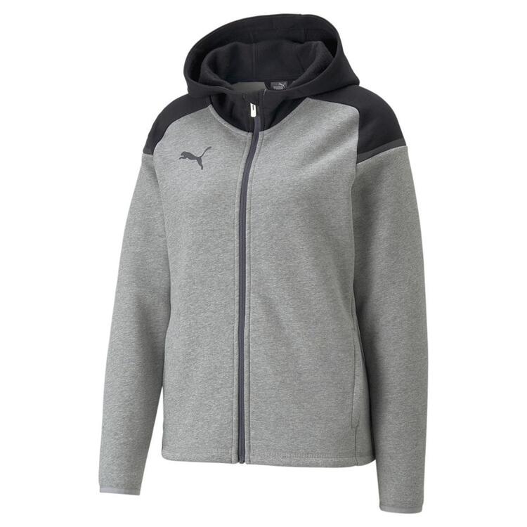 Puma teamCUP Casuals Hooded Jkt Wmn 658419 Medium Gray Heather -...