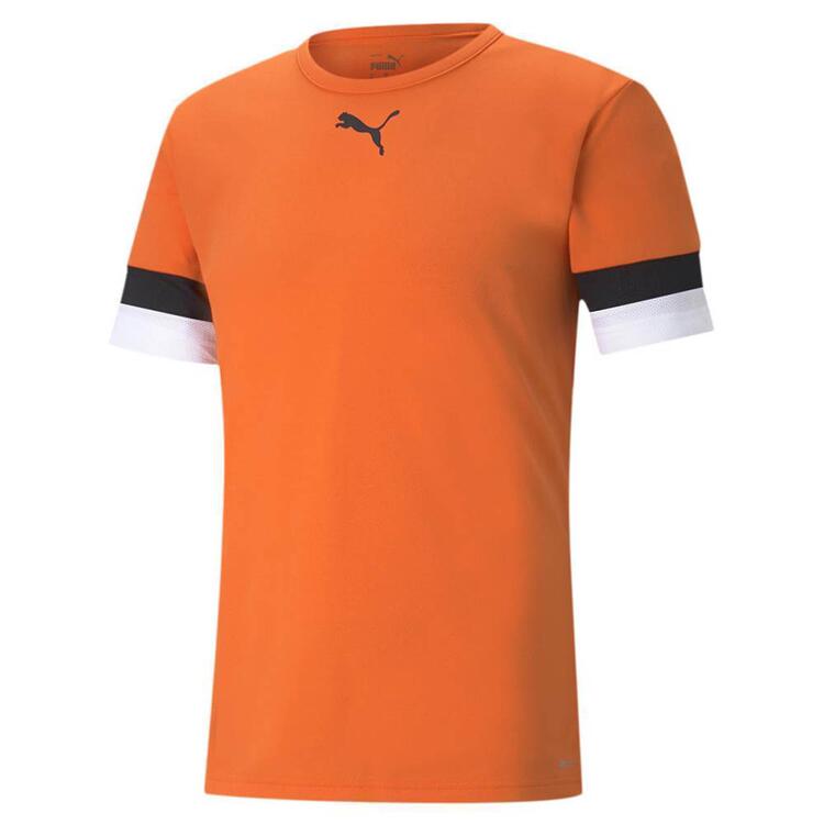 Puma teamRISE Jersey Jr 704938 GOLDEN POPPY-Puma Black-Puma White -...