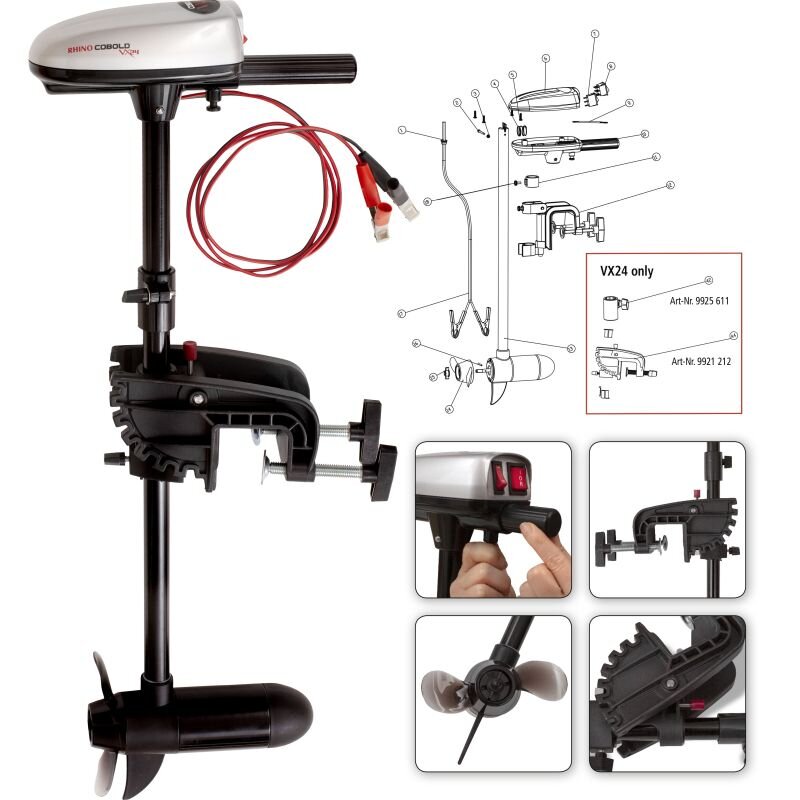 RHINO Cobold-Aussenbord-Motor VX24