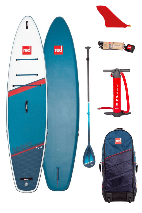 Red Paddle 11&apos;3" x 32" Touring Sport MSL HT SUP Board Paket von Red Paddle SUP