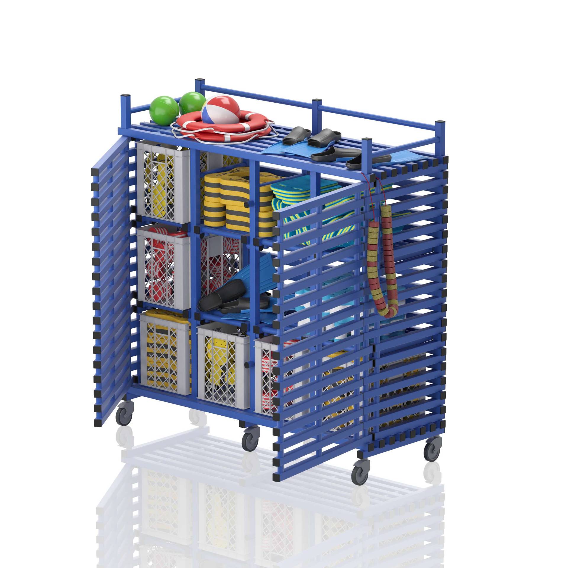 Sport-Thieme Regalwagen "12 Fächer" by Vendiplas, Blau Sport-Thieme Regalwagen "12 Fächer" by Vendiplas, Blau von Sport-Thieme