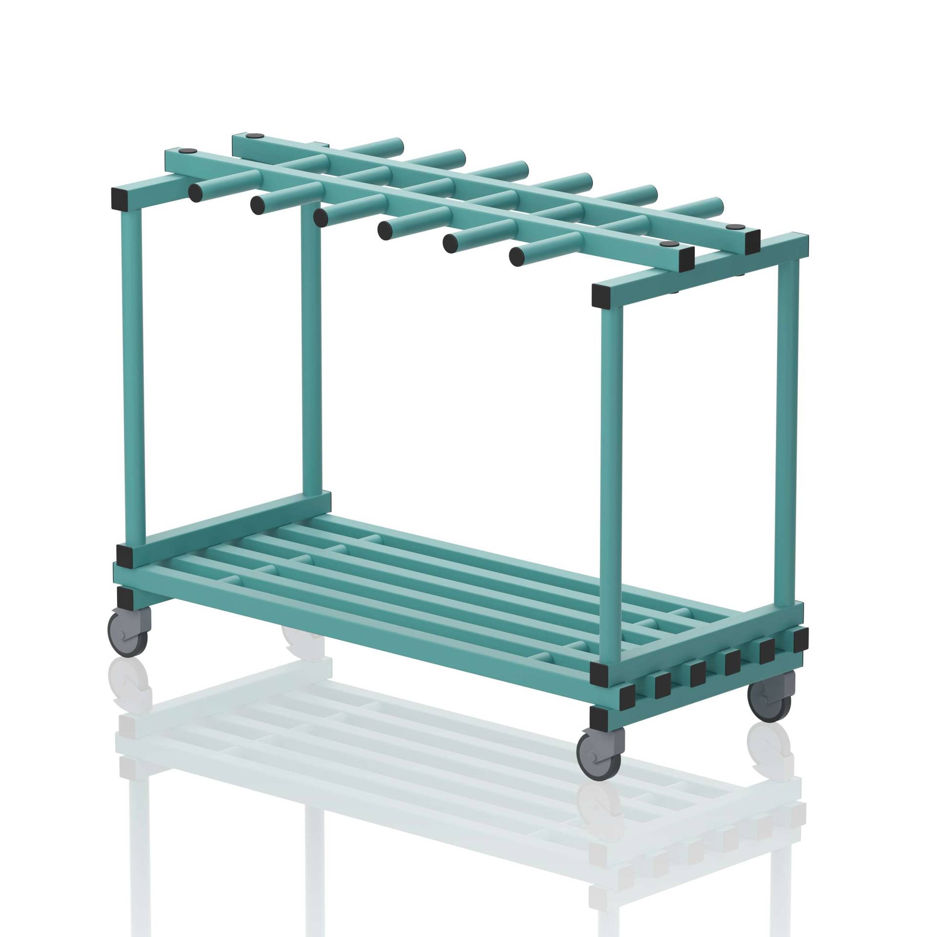 Sport-Thieme Regalwagen "Kombi flach" by Vendiplas, Aqua Sport-Thieme Regalwagen "Kombi flach" by Vendiplas, Aqua von Sport-Thieme