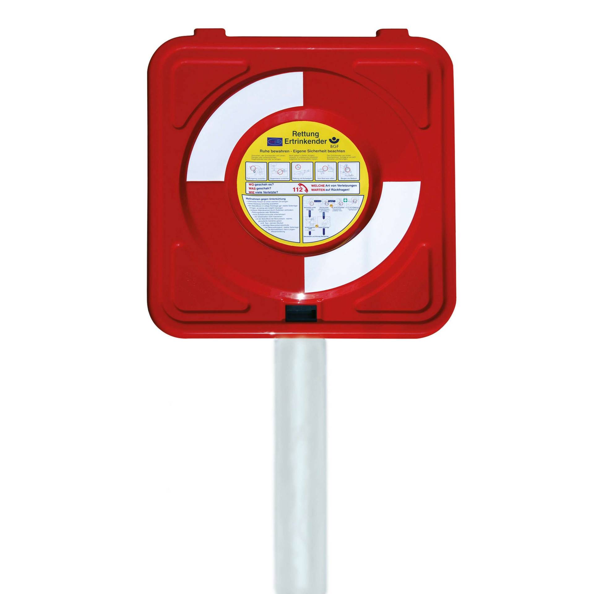 Rettungsring-Gehäuse mit Rettungsring, Standgehäuse Rettungsring-Gehäuse mit Rettungsring, Standgehäuse