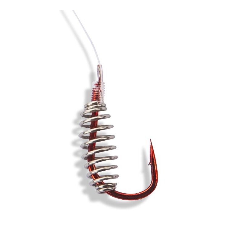 SÄNGER Spiral Teighaken SR-286 Gr.6 150cm 0,22mm 4kg Rot/Silber 5Stk. SÄNGER Spiral Teighaken SR-286 Gr.6 150cm 0,22mm 4kg Rot/Silber 5Stk.