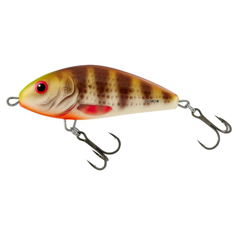 SALMO Fatso Floating 8cm Spotted Brown Perch SALMO Fatso Floating 8cm Spotted Brown Perch