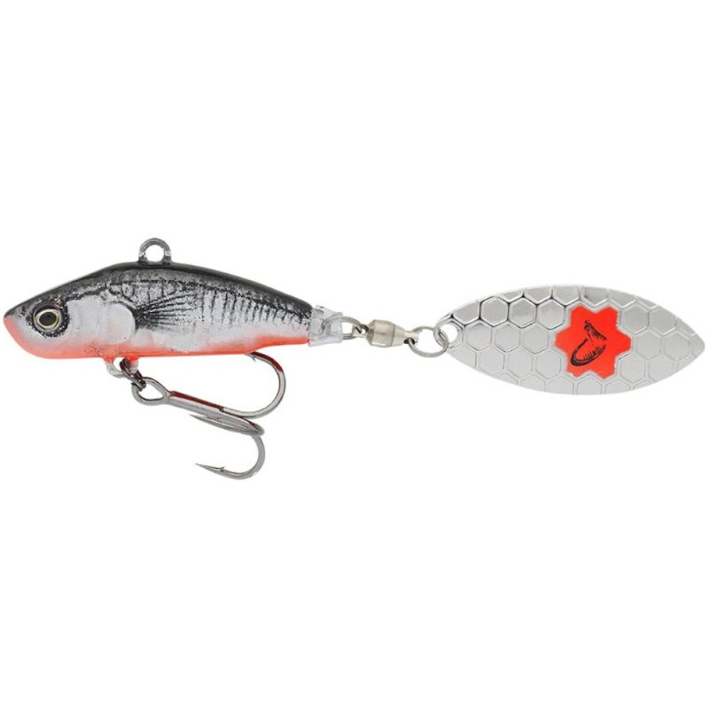 SAVAGE GEAR 3D Sticklebait Tailspin 7,3cm 13g Black Red SAVAGE GEAR 3D Sticklebait Tailspin 7,3cm 13g Black Red