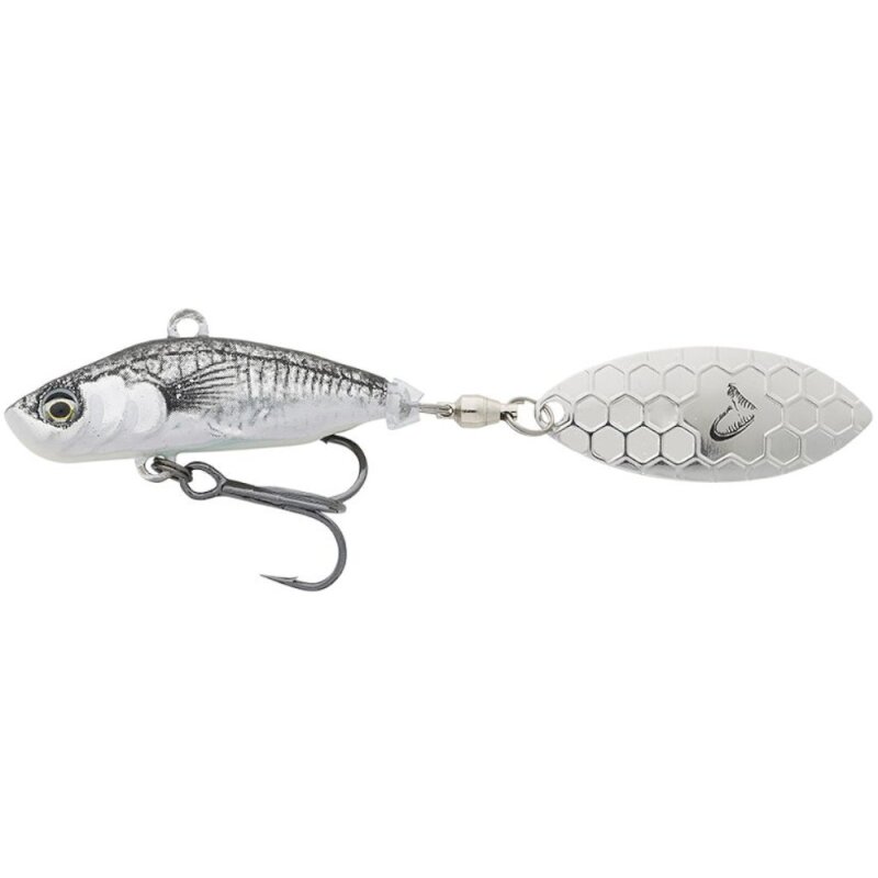 SAVAGE GEAR 3D Sticklebait Tailspin 8cm 18g Black Silver SAVAGE GEAR 3D Sticklebait Tailspin 8cm 18g Black Silver