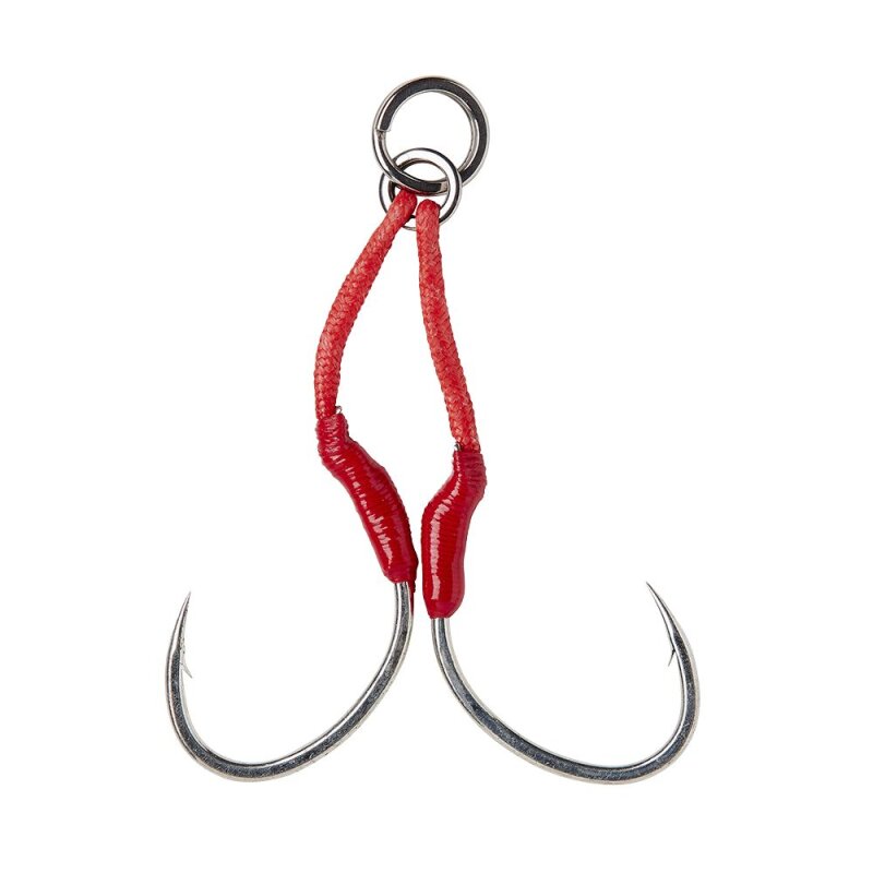 SAVAGE GEAR Bloody Assist Hook SJ Double Gr.1/0 2Stk. SAVAGE GEAR Bloody Assist Hook SJ Double Gr.1/0 2Stk.