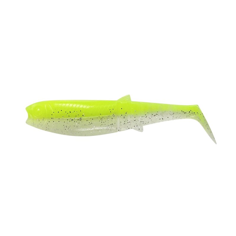 SAVAGE GEAR Cannibal Shad 12,5cm 20g Flou Yellow Glow Pack 4Stk.