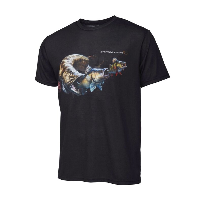 SAVAGE GEAR Cannibal Tee XXL Black SAVAGE GEAR Cannibal Tee XXL Black