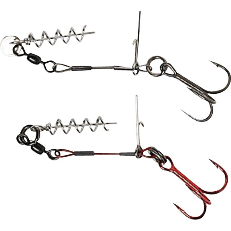 SAVAGE GEAR Carbon49 Corkscrew Stinger Gr.1 16kg 2Stk. SAVAGE GEAR Carbon49 Corkscrew Stinger Gr.1 16kg 2Stk.