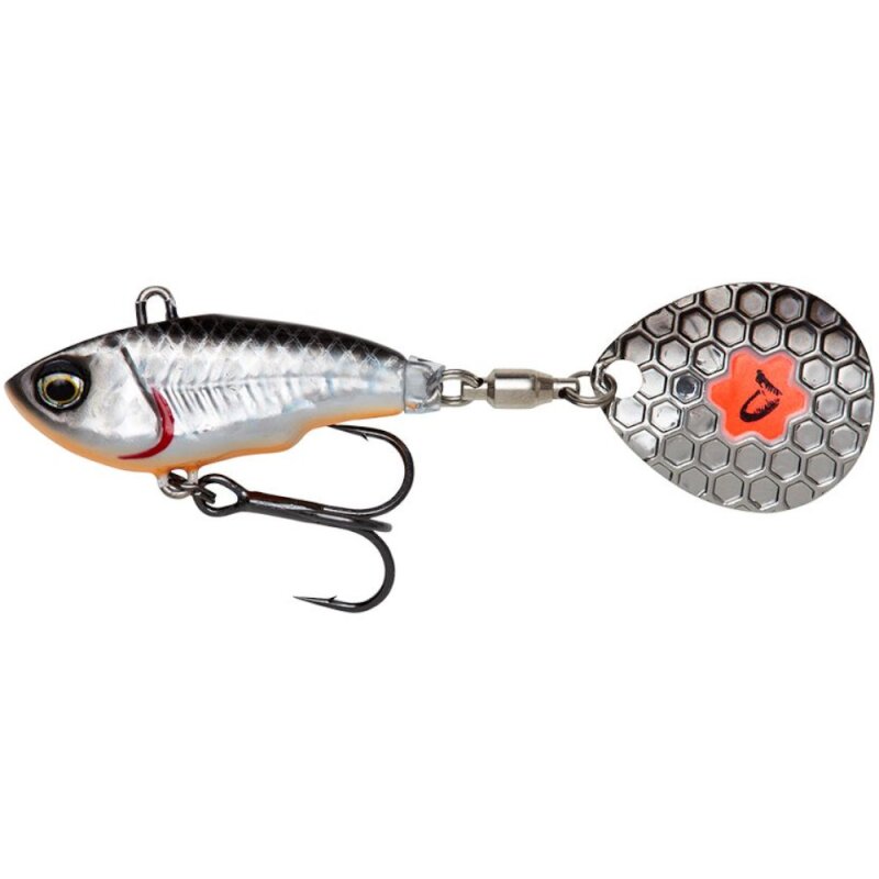 SAVAGE GEAR Fat Tail Spin 6,5cm 12,5g Dirty Silver SAVAGE GEAR Fat Tail Spin 6,5cm 12,5g Dirty Silver