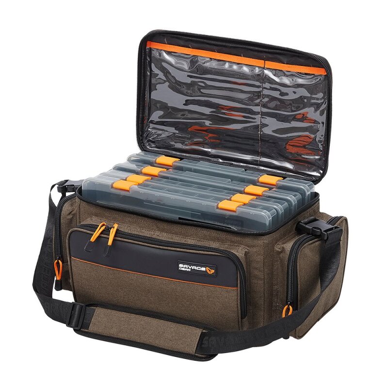 SAVAGE GEAR System Box Bag L 4 Boxes 18l SAVAGE GEAR System Box Bag L 4 Boxes 18l