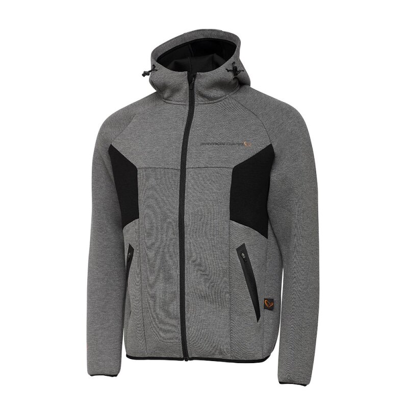 SAVAGE GEAR Tec-Foam Zip Hoodie XL Dark Grey Melange