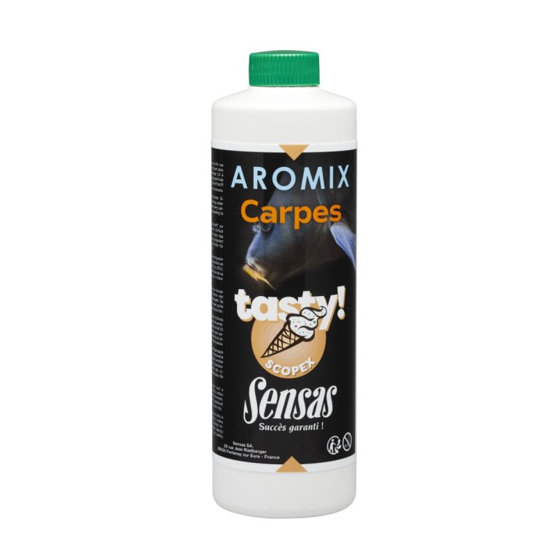 SENSAS Aromix Carp Tasty Scopex 500ml Gelb (9,82 € pro 1 l)