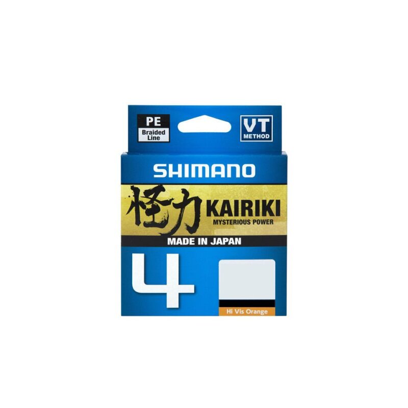 SHIMANO Kairiki 4 0,215mm 16,7Kg 300m Hi-Vis Orange (0,05 € pro 1 m)