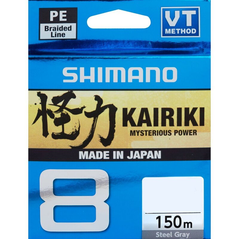 SHIMANO Kairiki 8 0,13mm 8,2kg 150m Steel Grey (0,11 € pro 1 m)