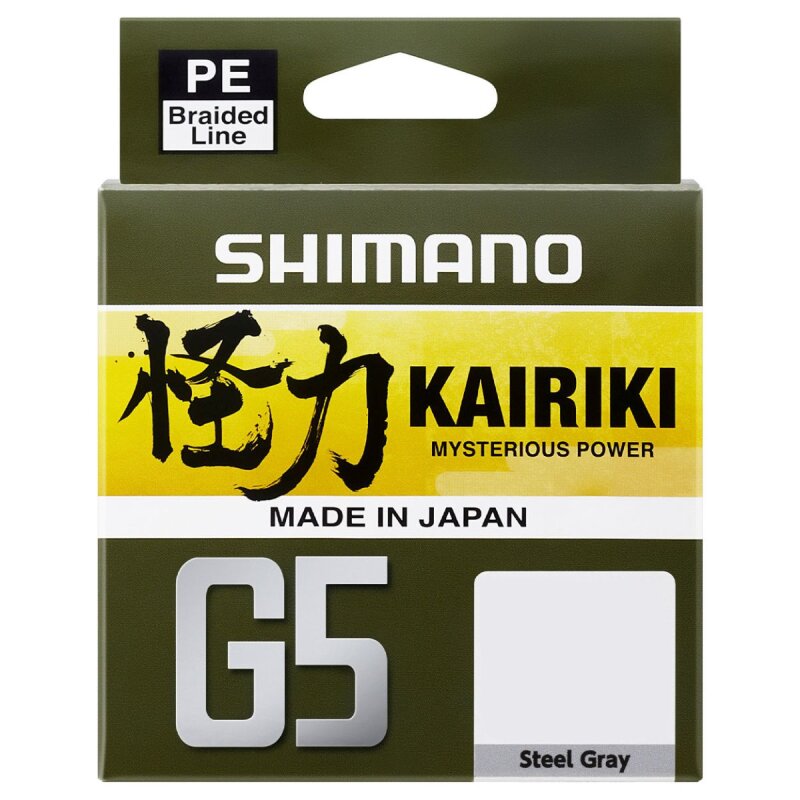 SHIMANO Kairiki G5 0,18mm 9,2kg 150m Steel Grey (0,09 € pro 1 m)