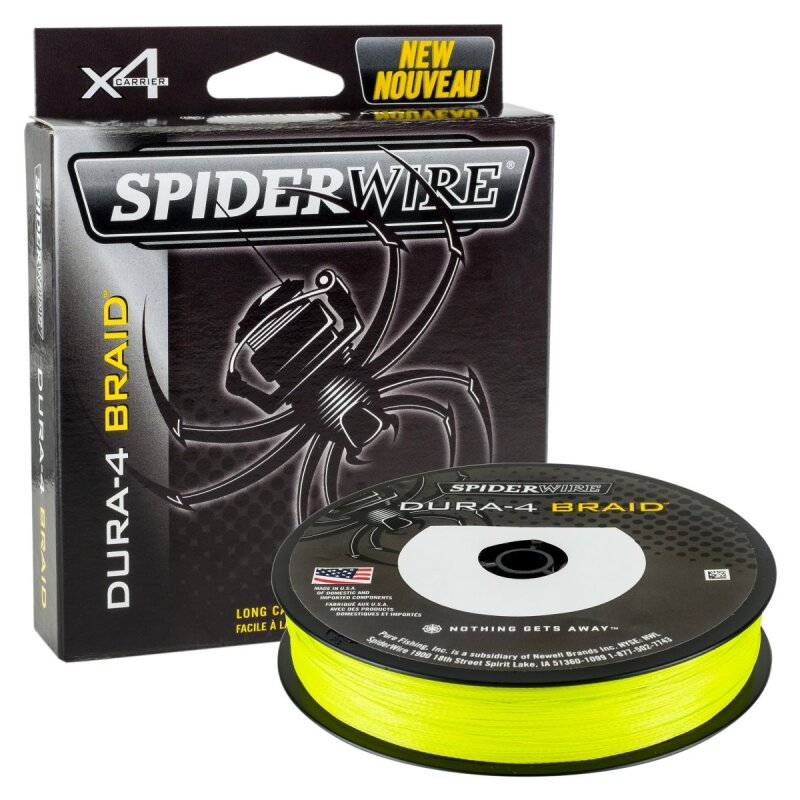 SPIDERWIRE Dura 4 Braid 0,4mm 45kg 150m Yellow (0,07 € pro 1 m)