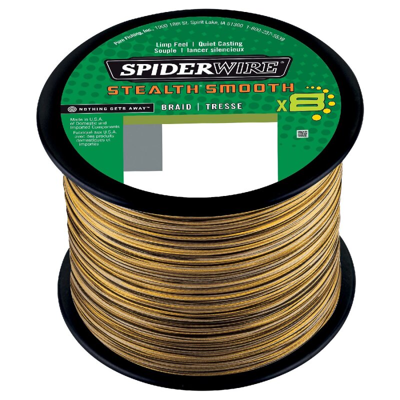 SPIDERWIRE Stealth Smooth 8 0,08mm 6kg 2000m Camo (0,09 € pro 1 m)