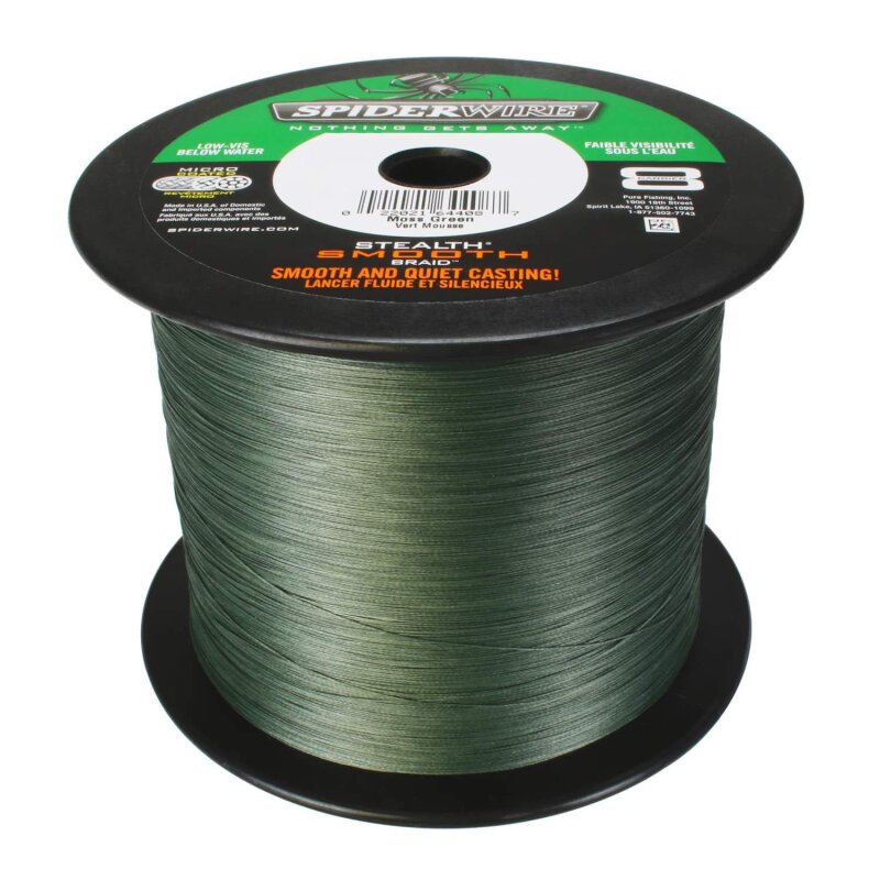 SPIDERWIRE Stealth Smooth 8 0,07mm 6kg 2000m Moss Green (0,10 € pro 1 m)