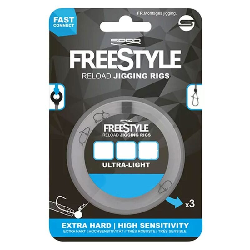 FREESTYLE Reload Jig Rig 0,22mm 68cm 3Stk. FREESTYLE Reload Jig Rig 0,22mm 68cm 3Stk.