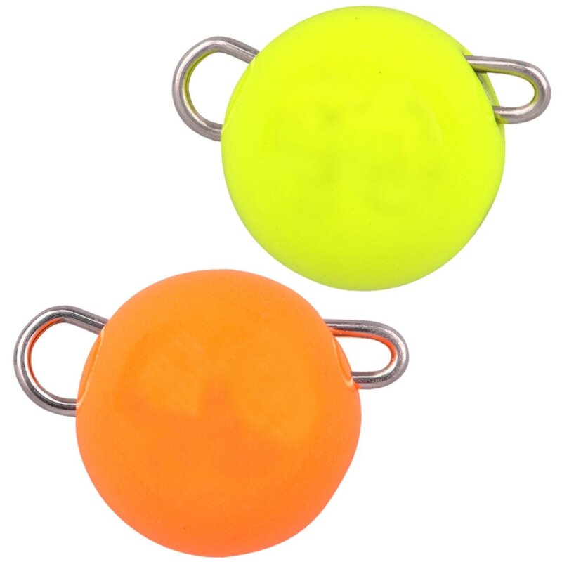 FREESTYLE Tungsten Bottom Jig 10g Glow Orange/Chartreuse 2Stk.